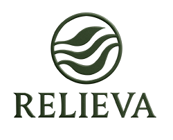 Logotipo de marca Relieva