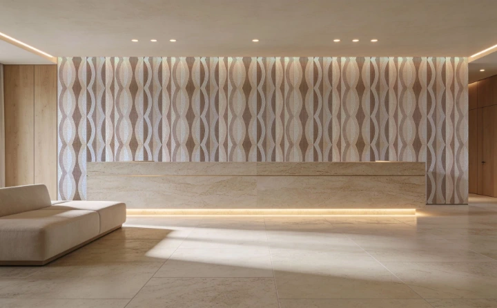 Recepción con relieve