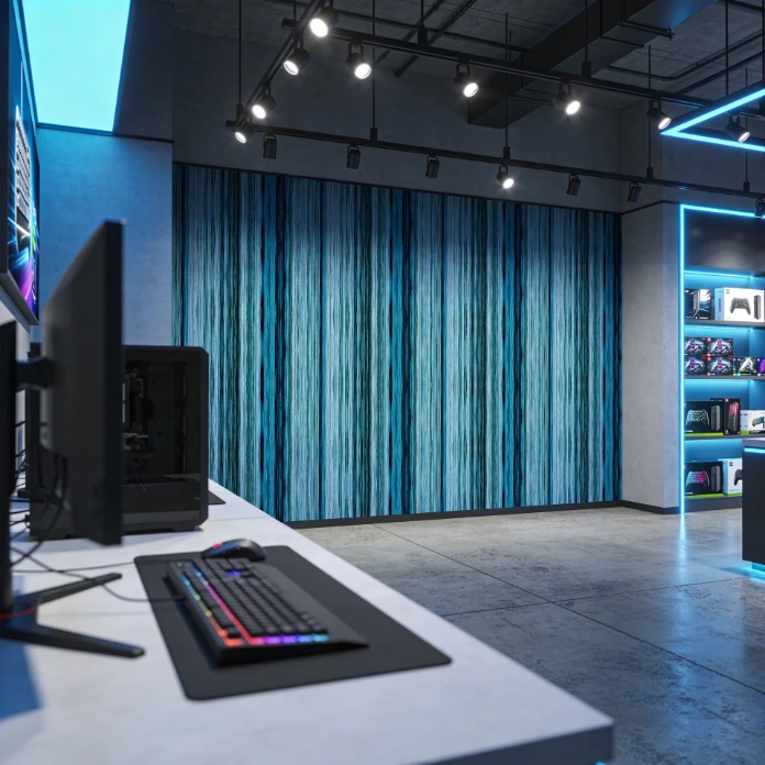 Gaming room con relieve